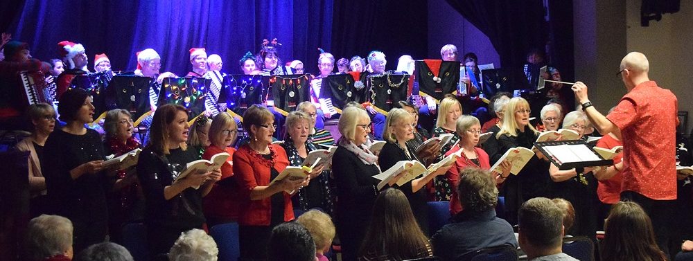 Carleton Ladies Choir performing with the Craven Accordion Orchestra