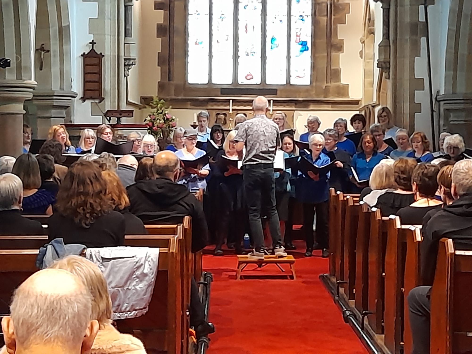 Damian Oxborough conducting Carleton Ladies Choir at Carleton Festival of Choirs 2025